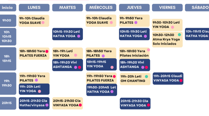 Horario Junio y festivo