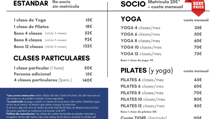 Nuevas Tarifas