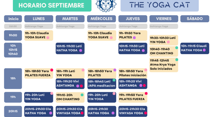 Horario septiembre