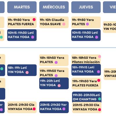 Horario Noviembre