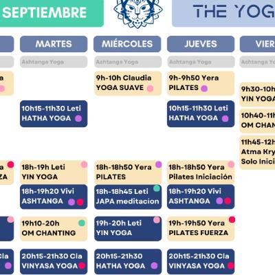 Horario septiembre