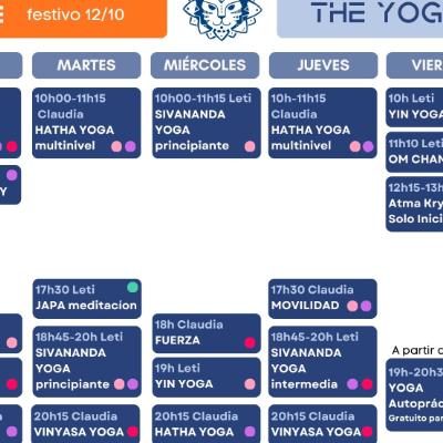 Horario octubre