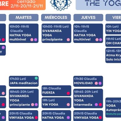 Horario Octubre